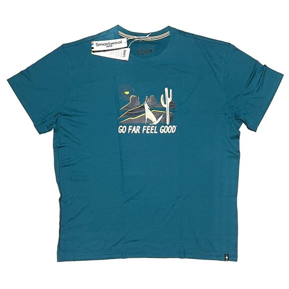 SmartWool Other - Smartwool Moonlight Desert Graphic T-Shirt Tee Size L Short Sleeve Grn Blu NWT